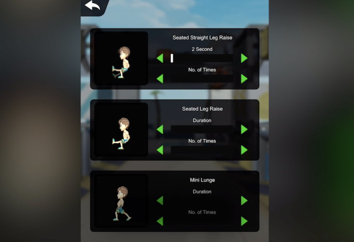 遊戲app「雙膝掌門人」介面