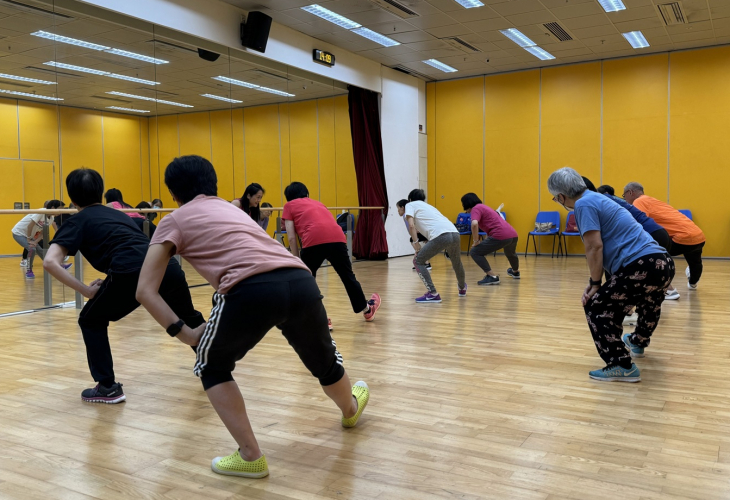 防跌舞結合Otago防跌運動和Zumba舞蹈,訓練長者的全身協調能力及肌肉力量
